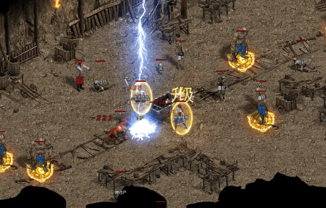 操作时先接近怪物运用烈火剑法造成高伤